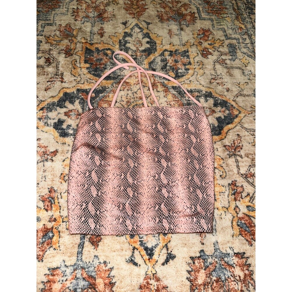 Lucy in the sky tie snakeprint top